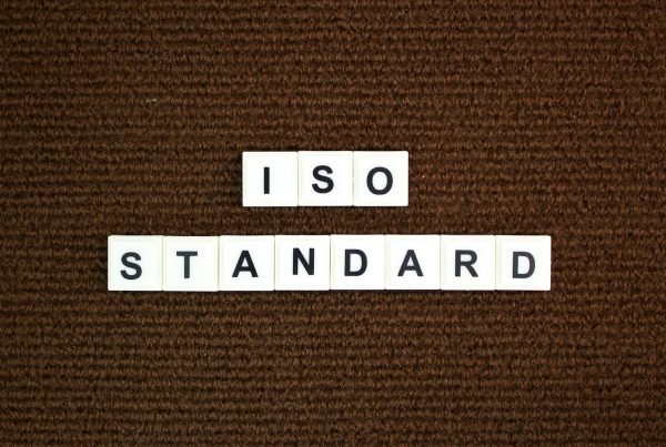 letter of the alphabet with the word iso standard.
